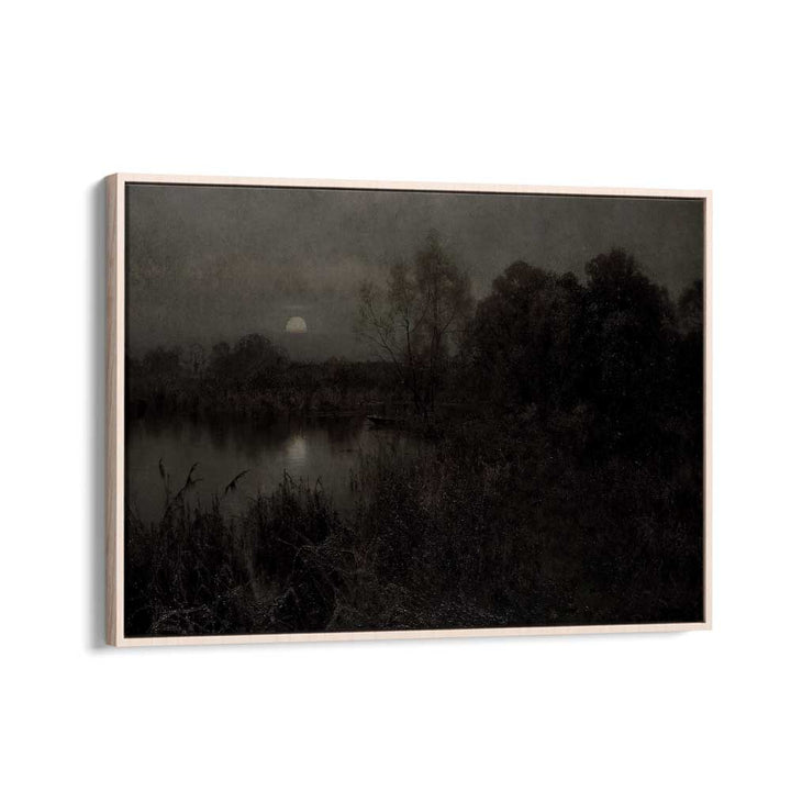 Cryptic Solace Lost In Gothic Reverie ii Gothic Art Prints in Oak Wood Floater Frame