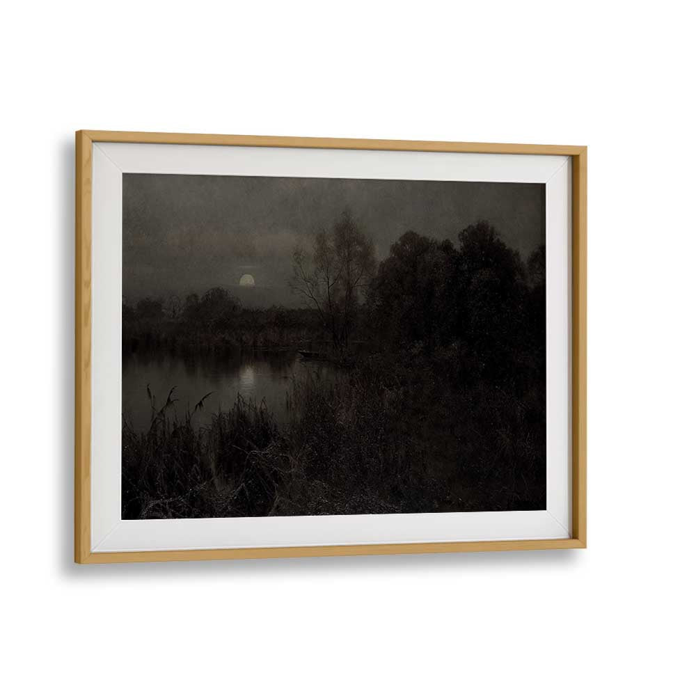 Cryptic Solace Lost In Gothic Reverie ii Gothic Art Prints in Oak Wood Frame With Mount