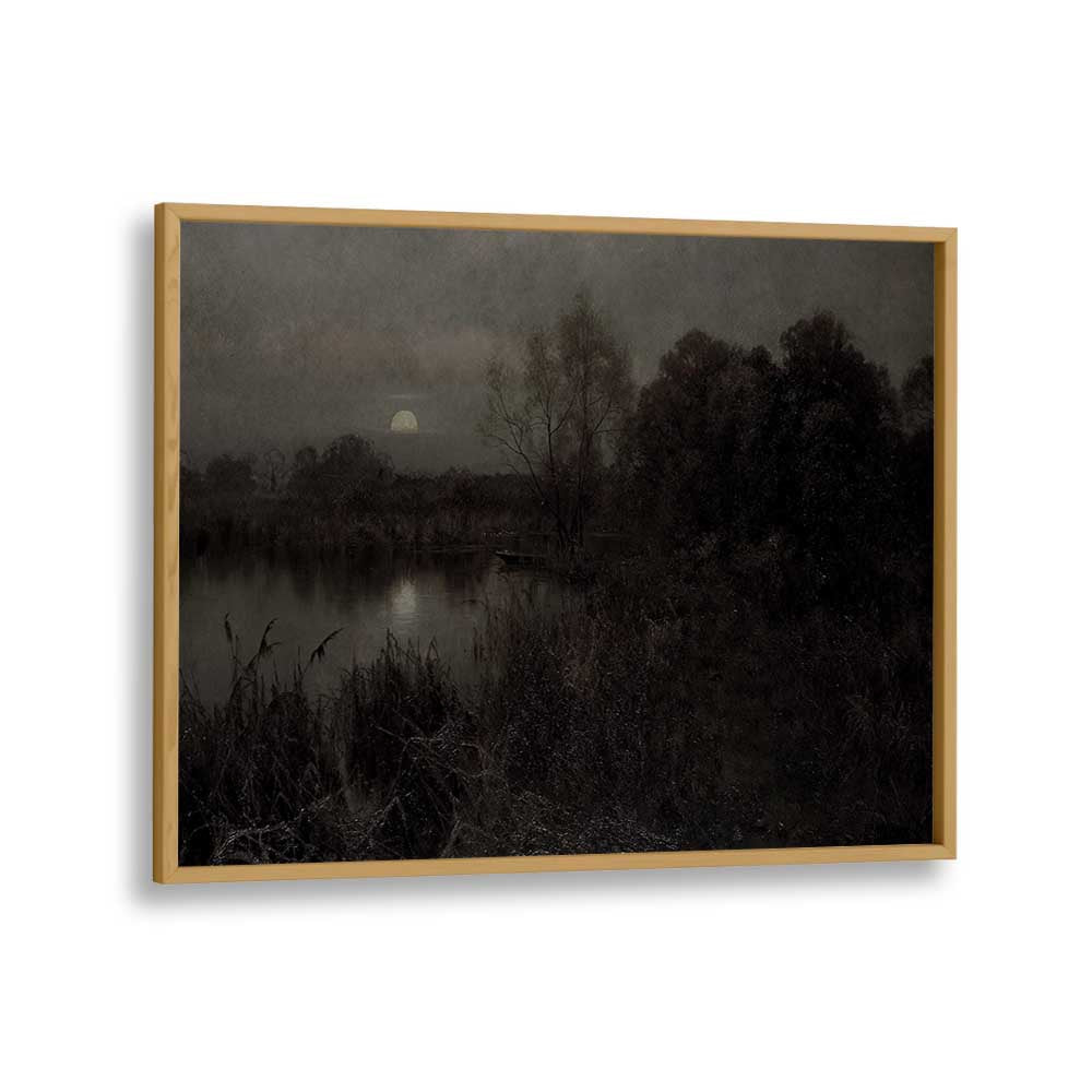 Cryptic Solace Lost In Gothic Reverie ii Gothic Art Prints in Oak Wood Plain Frame