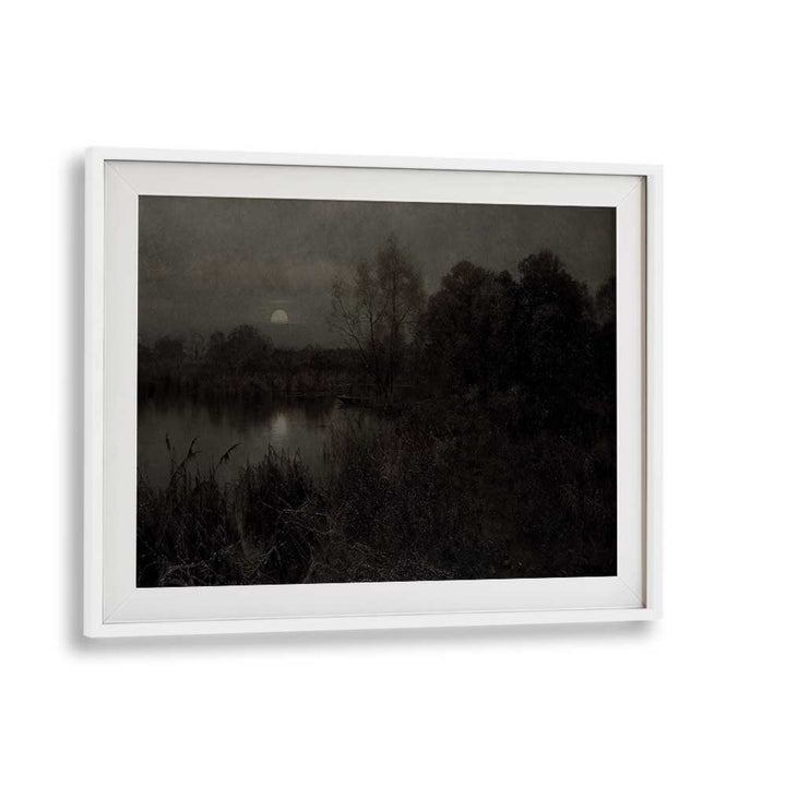 Cryptic Solace Lost In Gothic Reverie ii Gothic Art Prints in White Frame With Mount