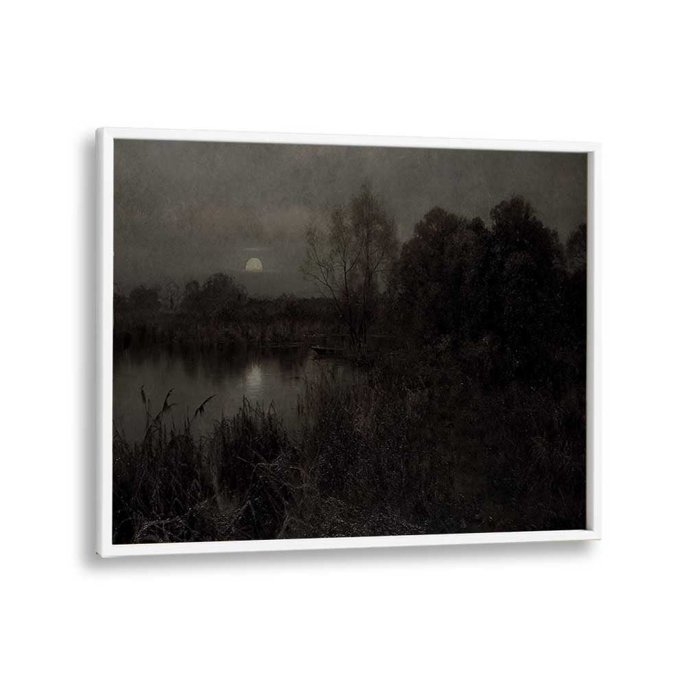 Cryptic Solace Lost In Gothic Reverie ii Gothic Art Prints in White Plain Frame