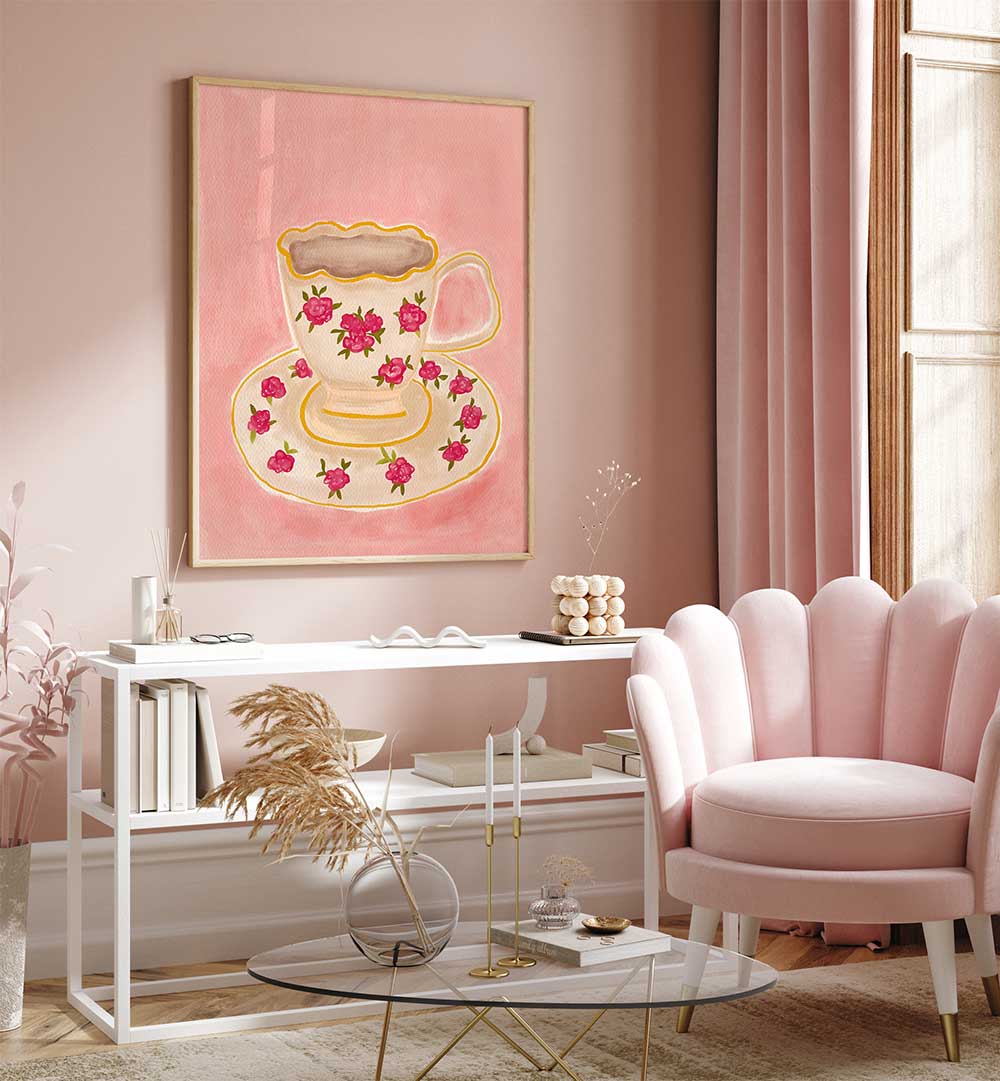 CUP OF WHITE TEA , KITCHEN POSTERS