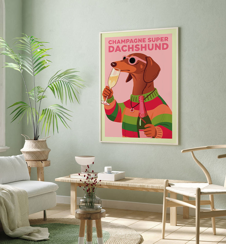 DACHSHUND CHAMPAGNE PARTY