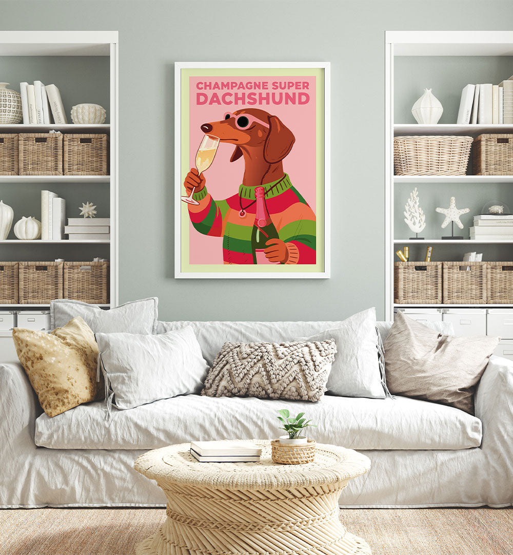 DACHSHUND CHAMPAGNE PARTY
