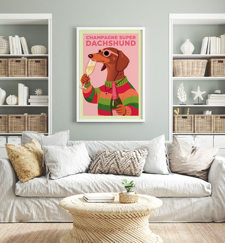 DACHSHUND CHAMPAGNE PARTY