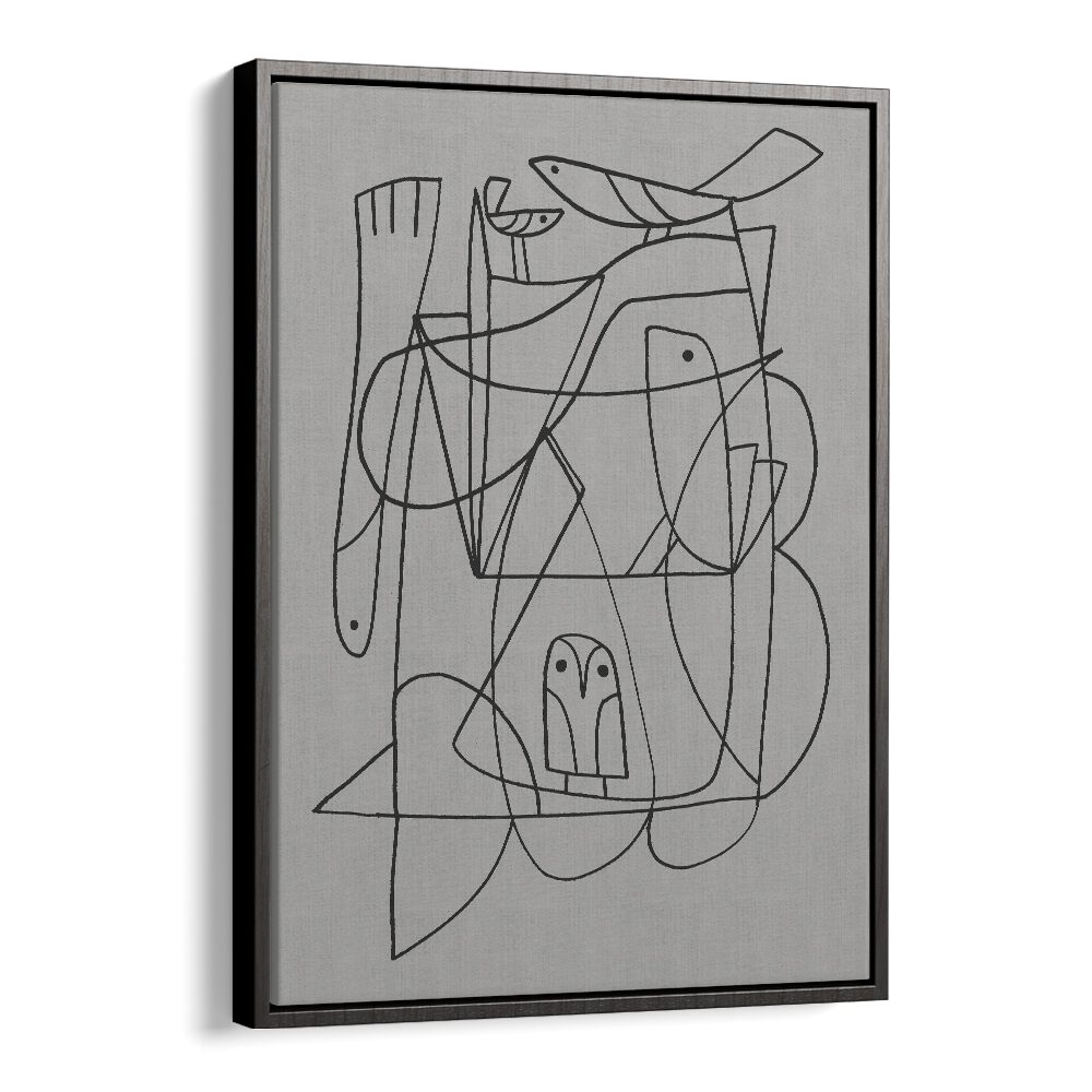 Daily By Dan Hob day Abstract Art Artwork in Black Floater Frame