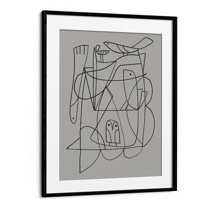 Daily By Dan Hob day Abstract Art Artwork in Black Frame With Mount