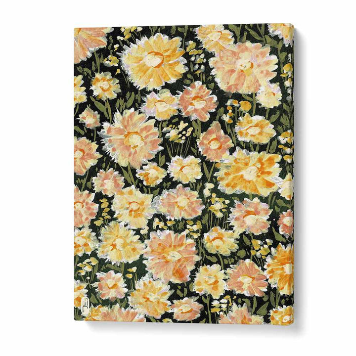 Daisies  Botanical Flower Paintings Artwork in Gallery Wrap