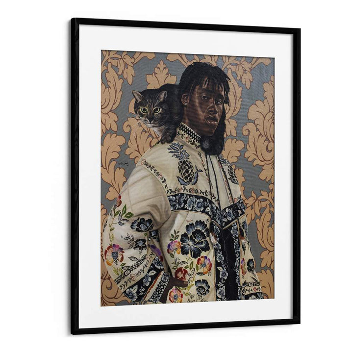 Damilare Jamiu One Kodak - Moment African Art Artwork in Black Frame With Mount