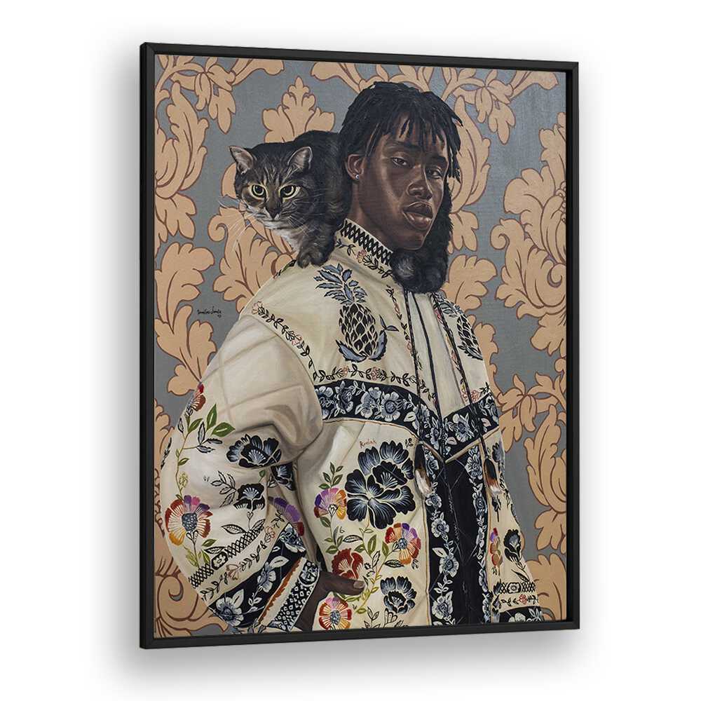 Damilare Jamiu One Kodak - Moment African Art Artwork in Black Plain Frame