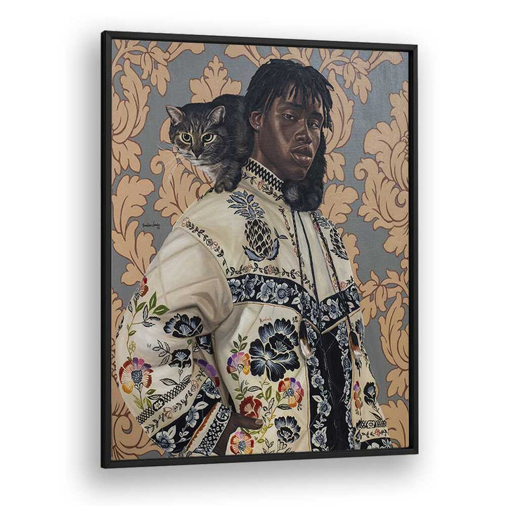 Damilare Jamiu One Kodak - Moment African Art Artwork in Black Plain Frame