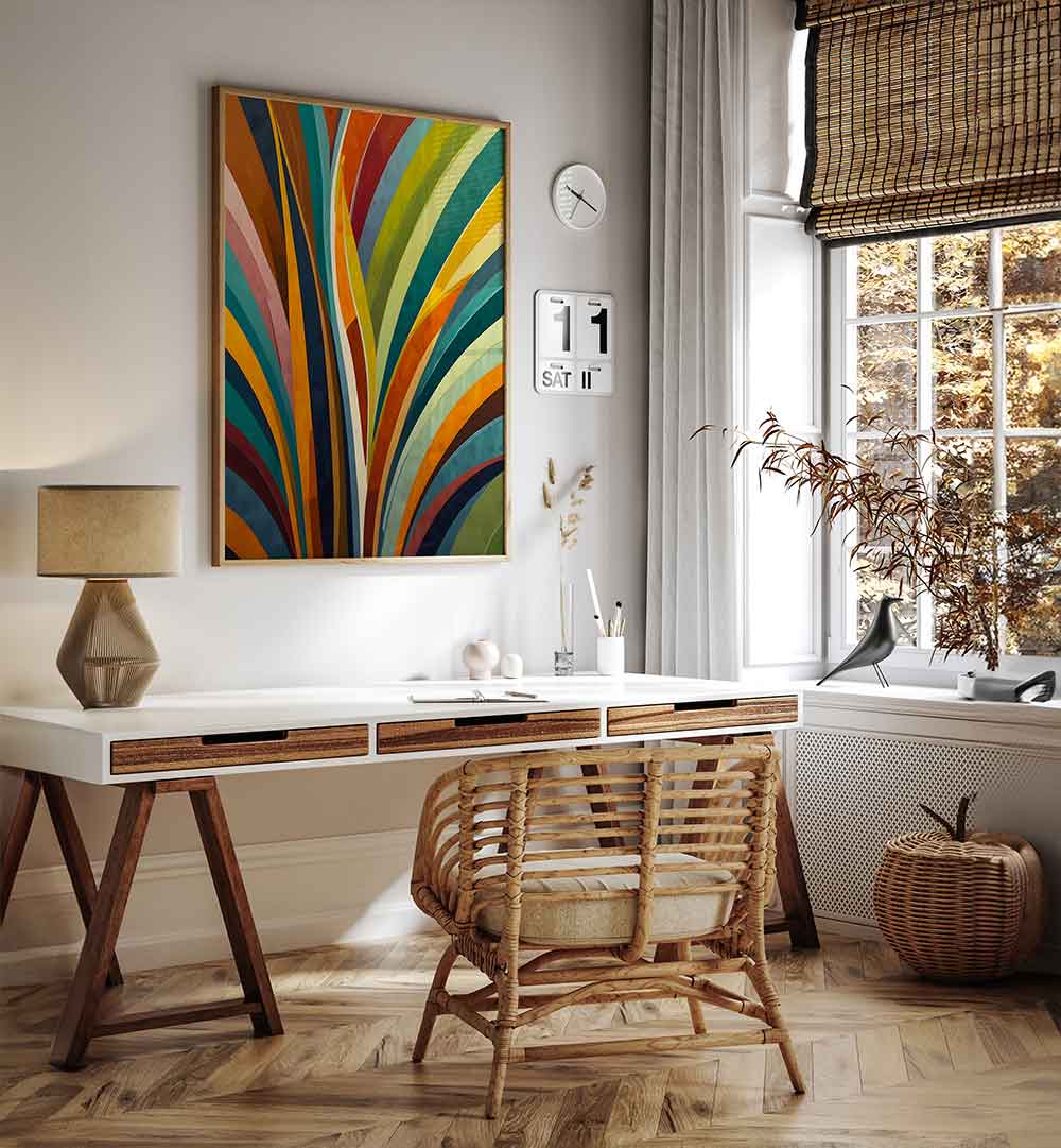 DANCING STRIPES IN COLOR , ORGANIC FORMS