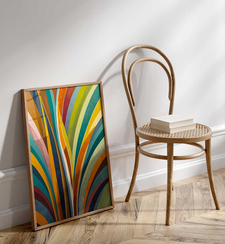 DANCING STRIPES IN COLOR , ORGANIC FORMS