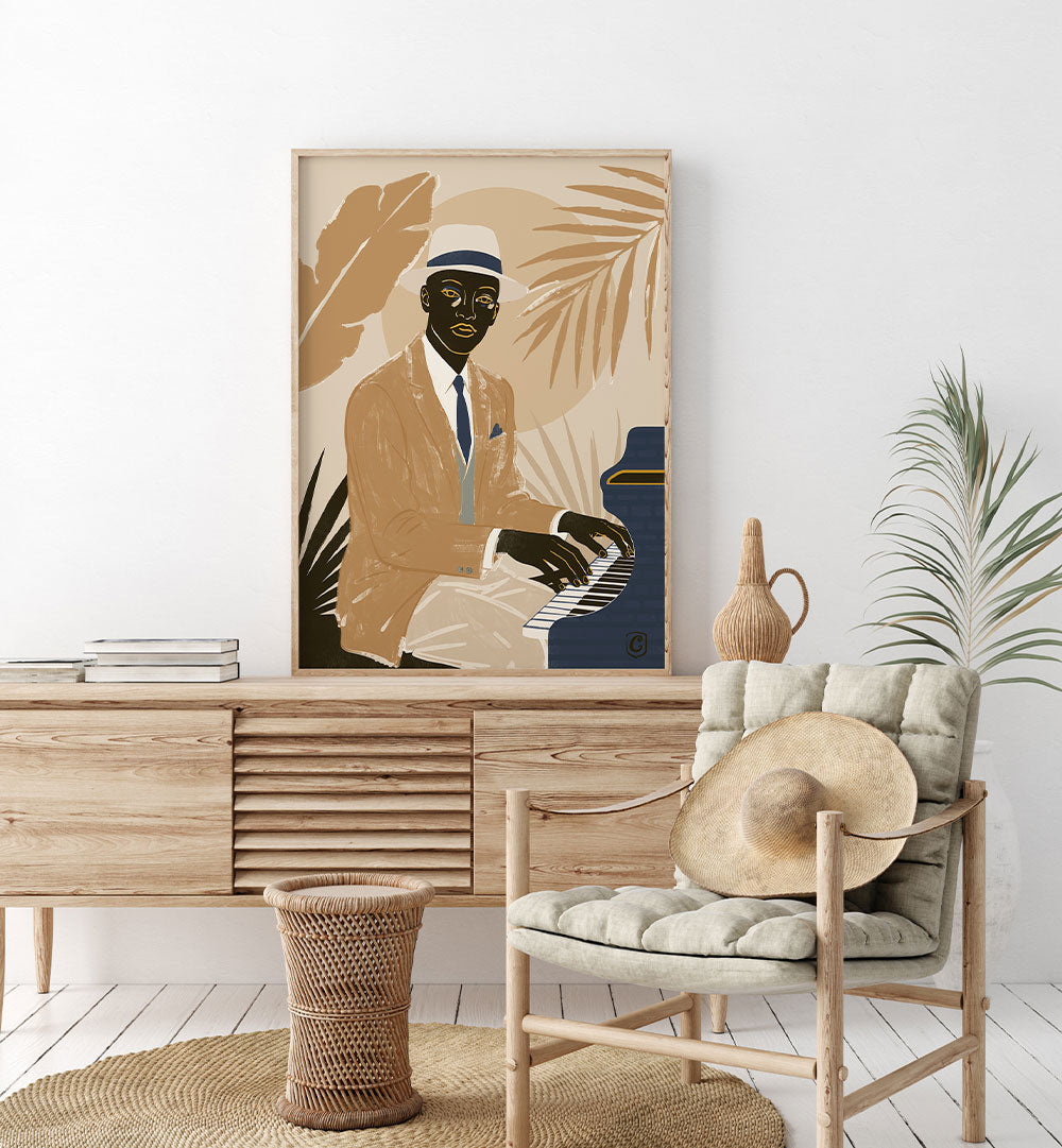 DAPPER JAZZ PIANIST