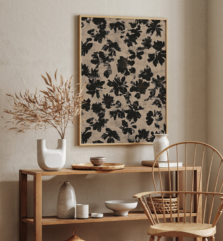 DARK FLORAL ABSTRACT
