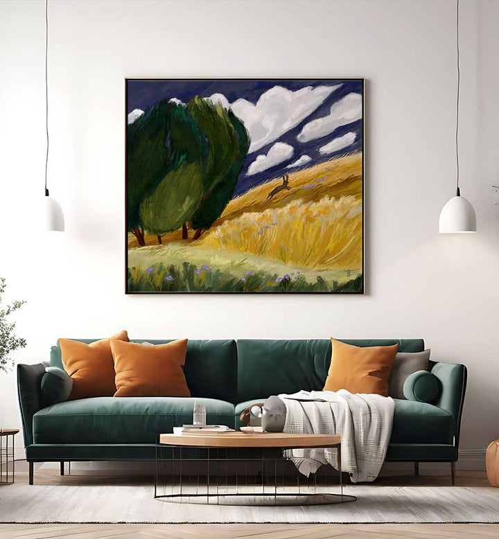 DARK SKY LANDSCAPE ARTWORK , LANDSCAPE PAINTINGS