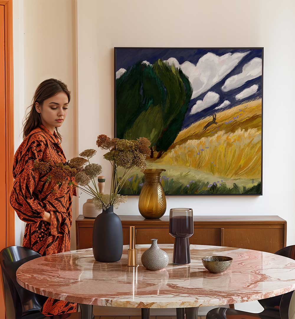 DARK SKY LANDSCAPE ARTWORK , LANDSCAPE PAINTINGS