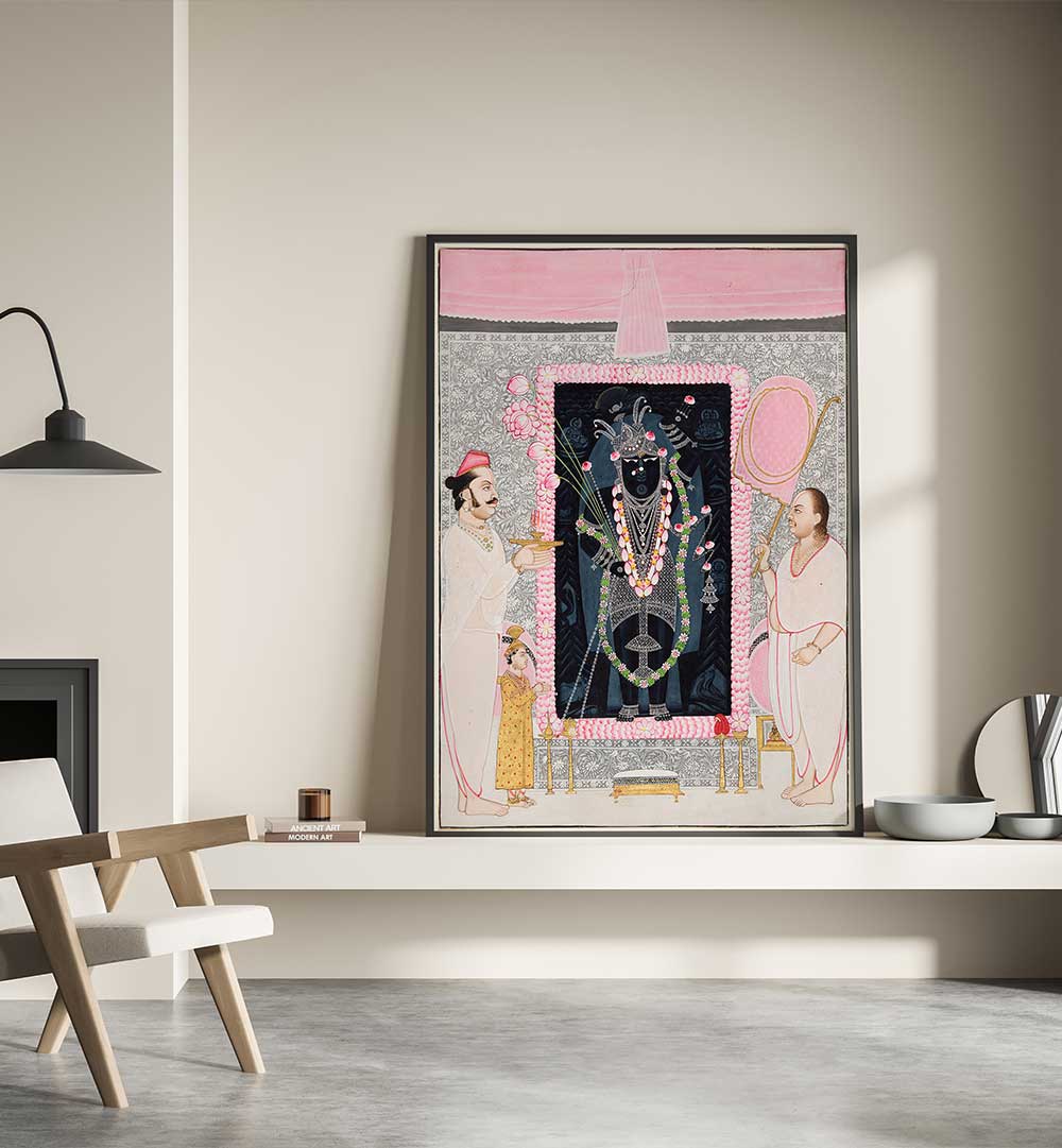 DARSHAN OF THE ETERNAL , INDIAN ART PAINTINGS