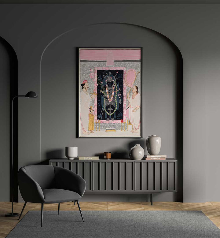 DARSHAN OF THE ETERNAL , INDIAN ART PAINTINGS