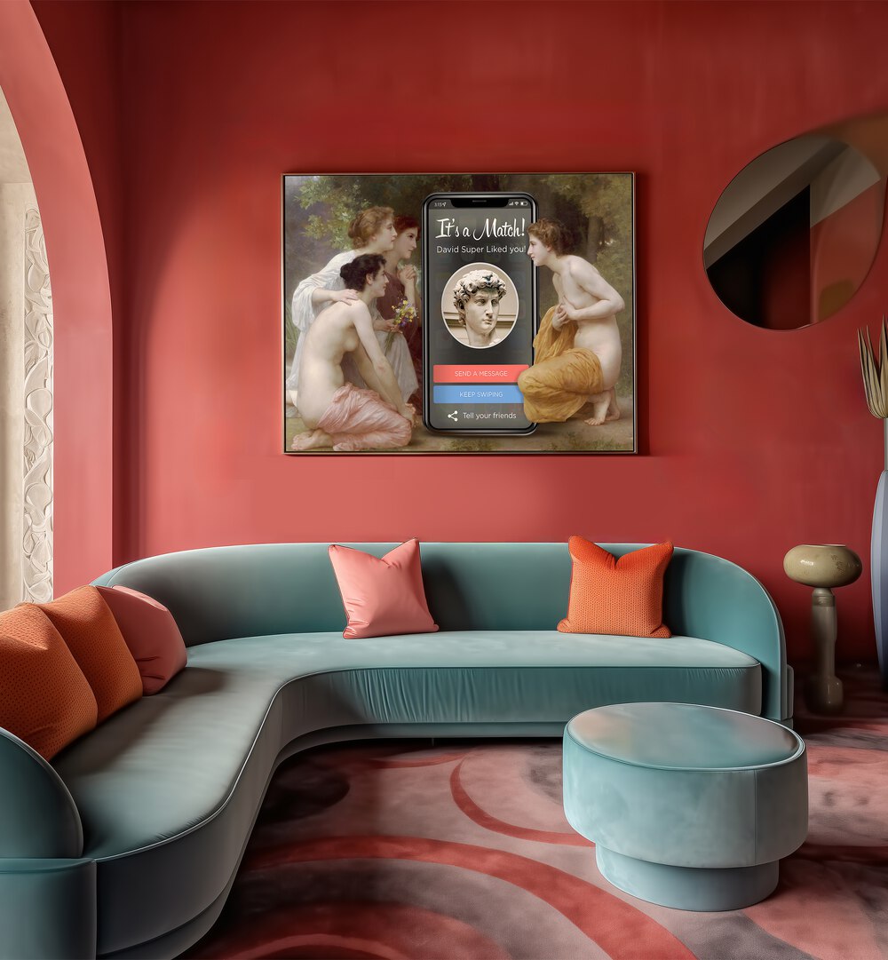 Transform your space with DAVID MATCH BY DIKHOTOMY, ALTERED ART PRINTS showcasing unique, creative charm.