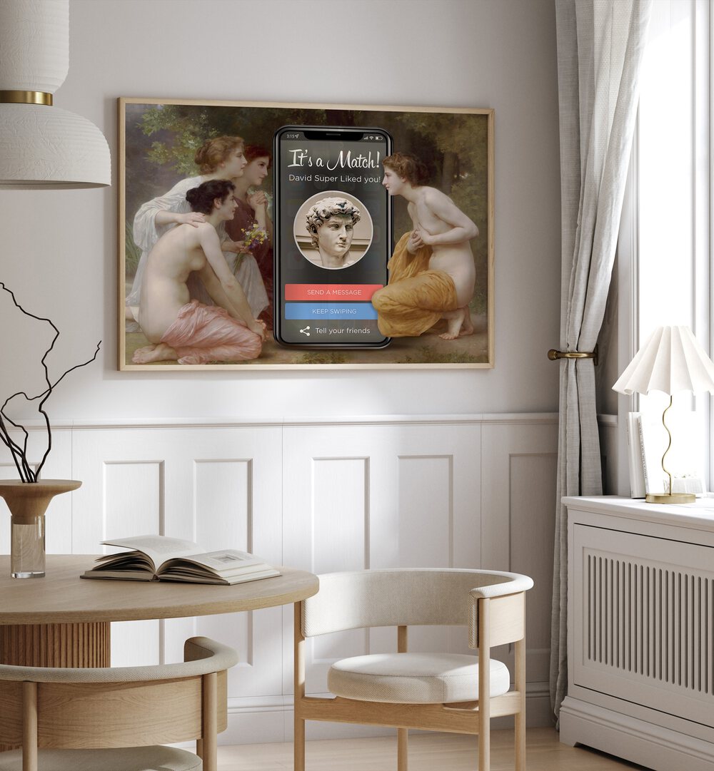 Elevate your decor with DAVID MATCH BY DIKHOTOMY, ALTERED ART PRINTS featuring a unique, creative design.