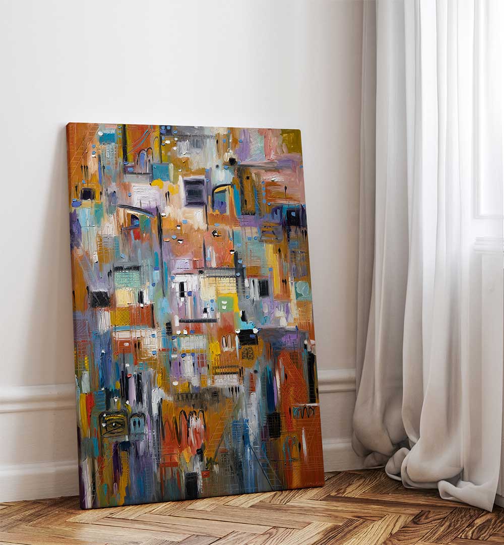 DAY AT THE MUSEUM , MODERN IMPRESSIONISM PAINTINGS