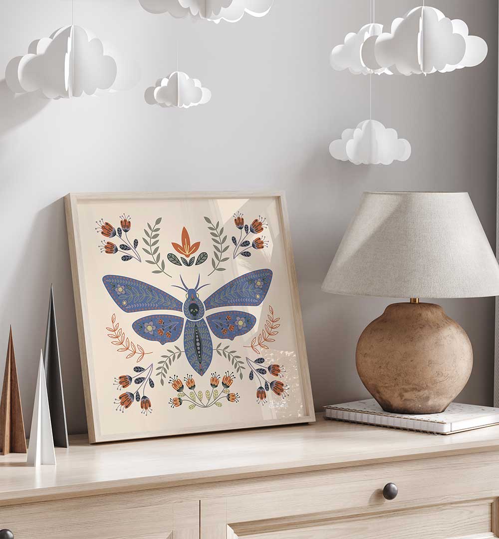DEATH HEAD MOTH , KIDS ROOM PAINTINGS