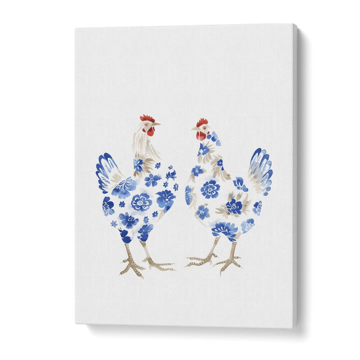 Decked Up Chickens Kids Art Artwork in Gallery Wrap
