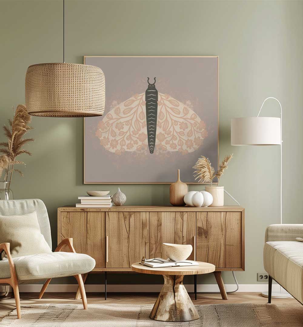 DECORATIVE MOTH ART , KIDS ROOM PAINTINGS