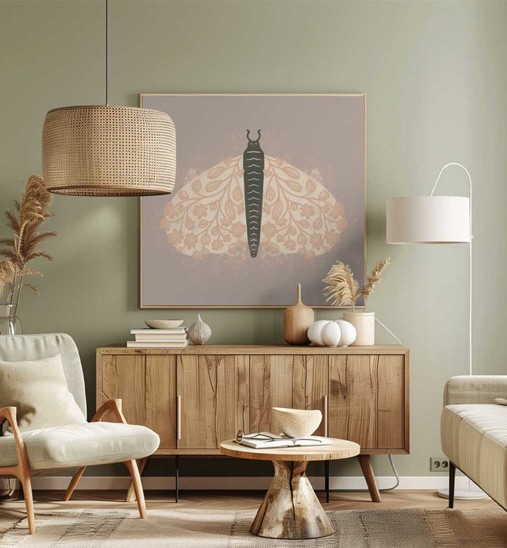 DECORATIVE MOTH ART , KIDS ROOM PAINTINGS