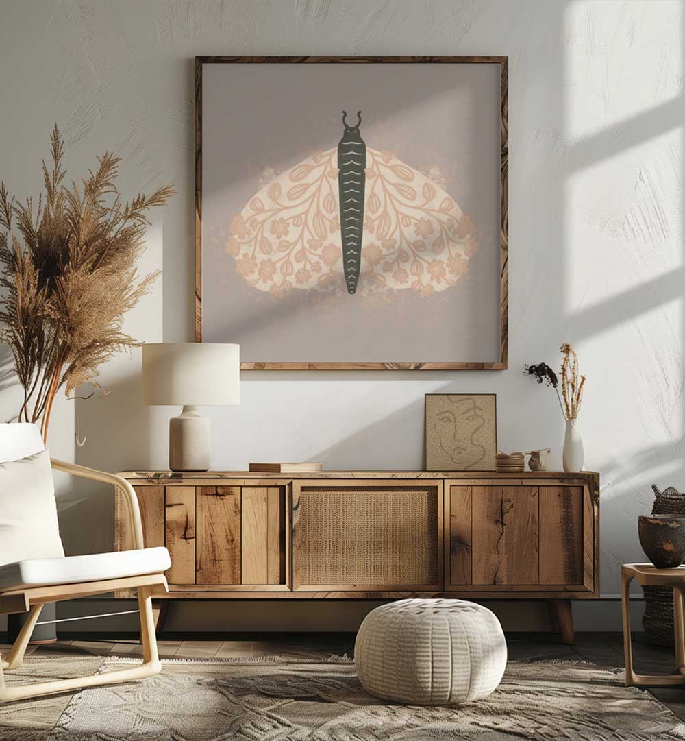 DECORATIVE MOTH ART , KIDS ROOM PAINTINGS