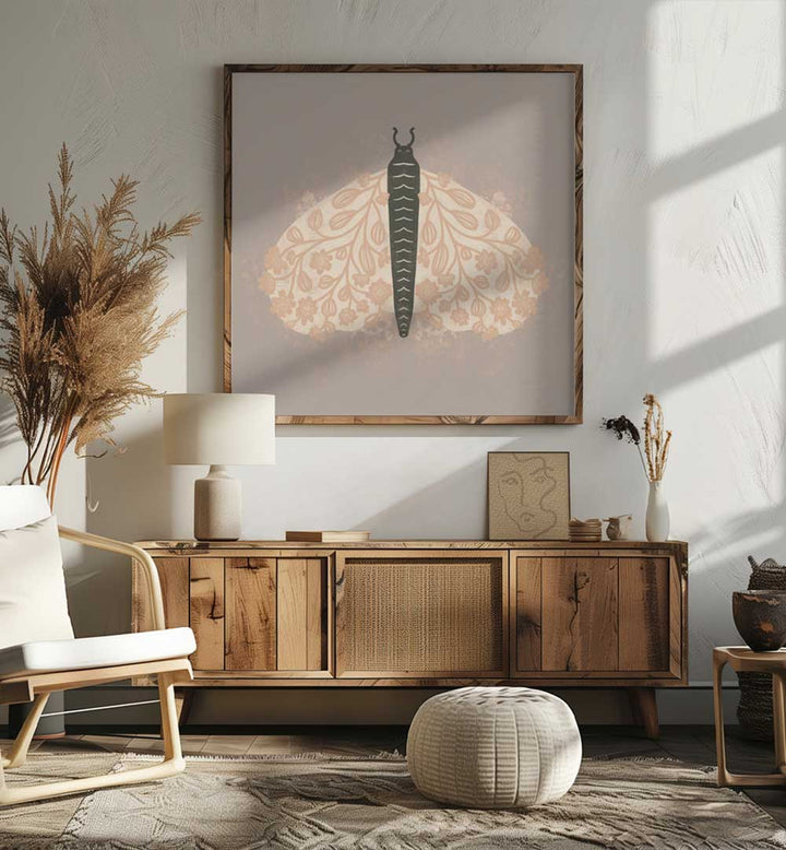 DECORATIVE MOTH ART , KIDS ROOM PAINTINGS