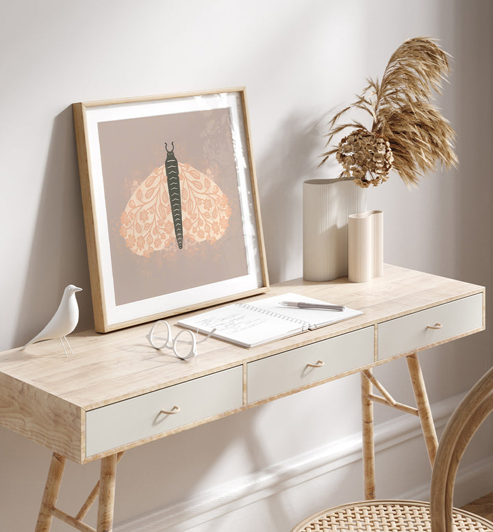 DECORATIVE MOTH ART , KIDS ROOM PAINTINGS