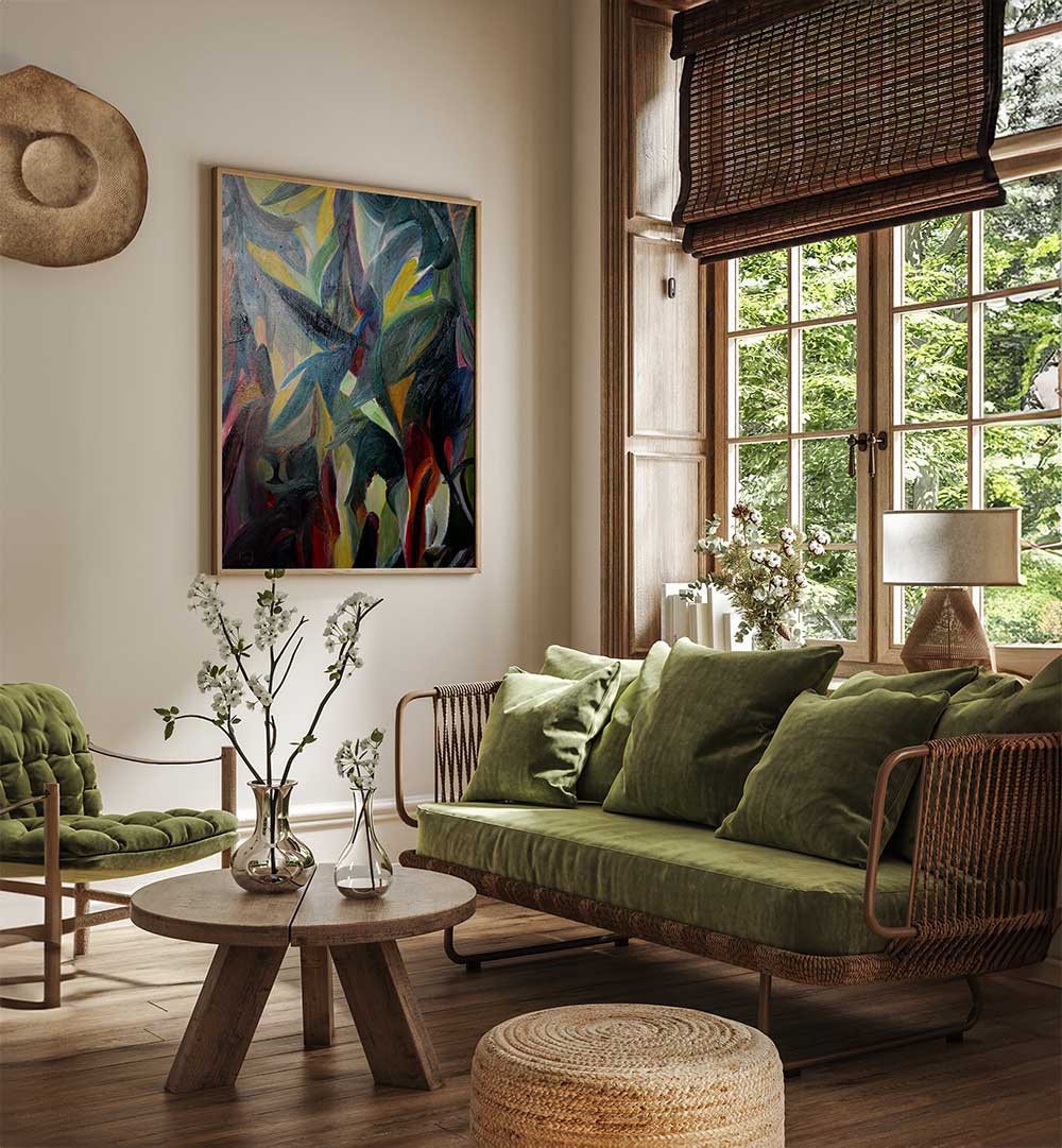 DEEP WOODS , ABSTRACT PAINTINGS