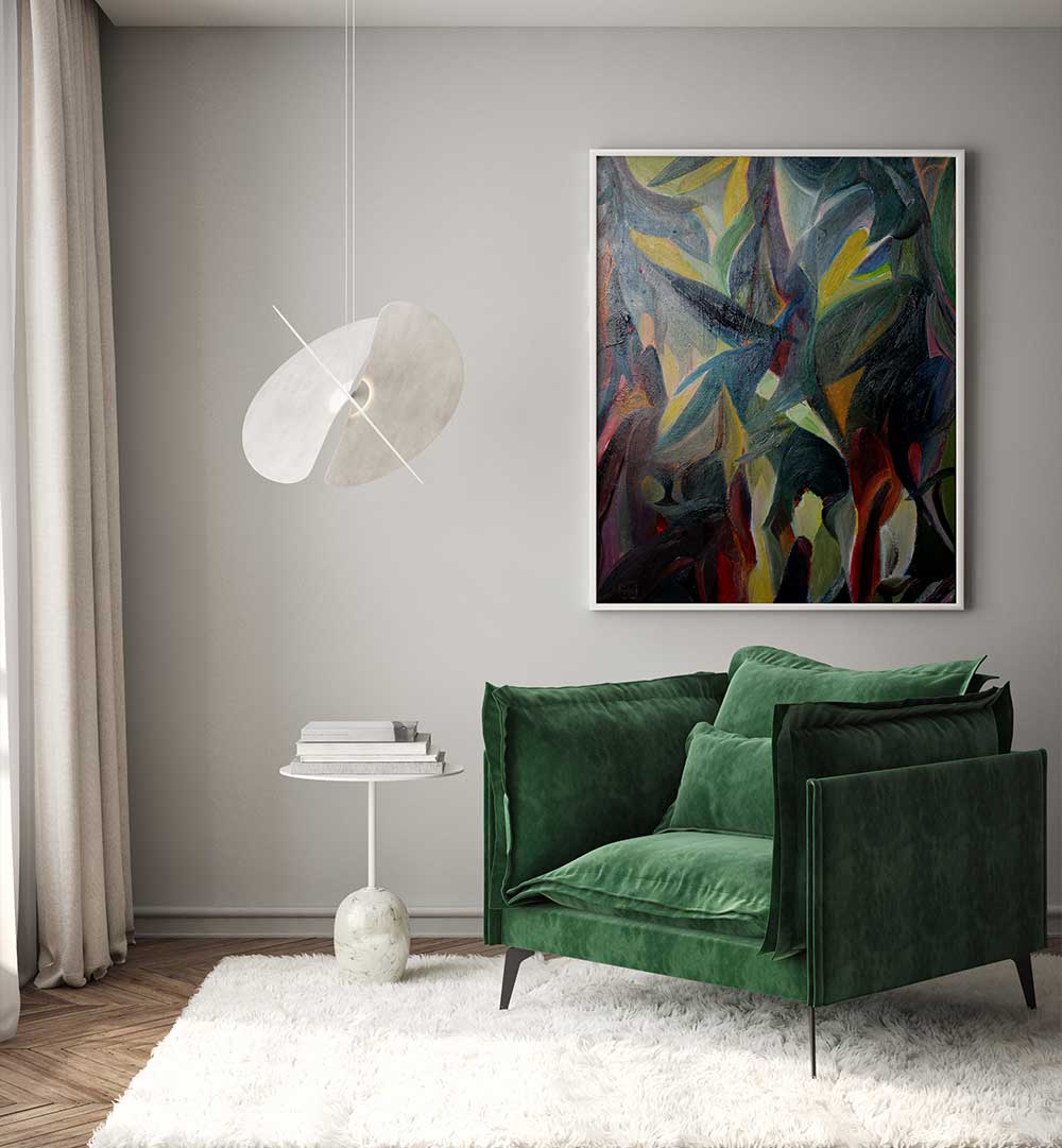 DEEP WOODS , ABSTRACT PAINTINGS