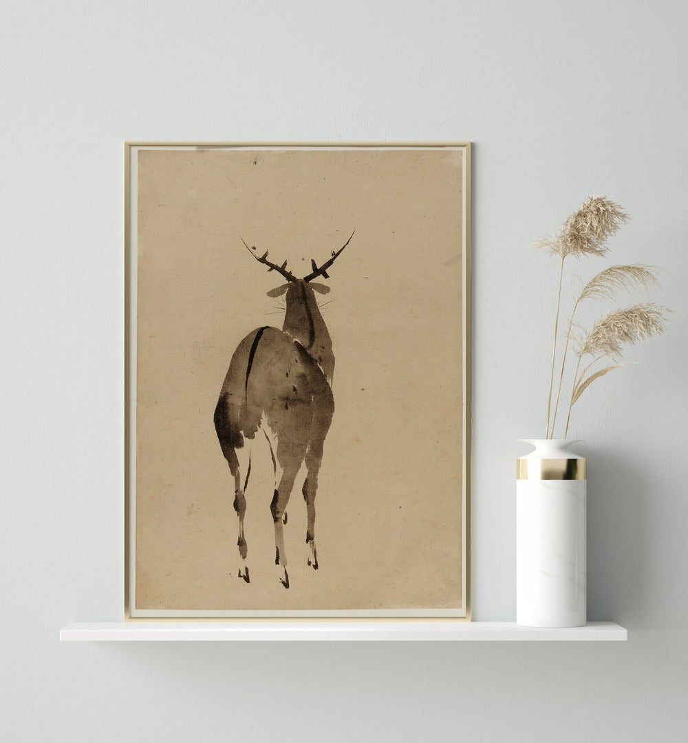 DEER ,  VINTAGE PAINTINGS