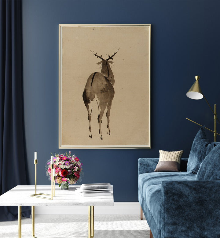 DEER ,  VINTAGE PAINTINGS
