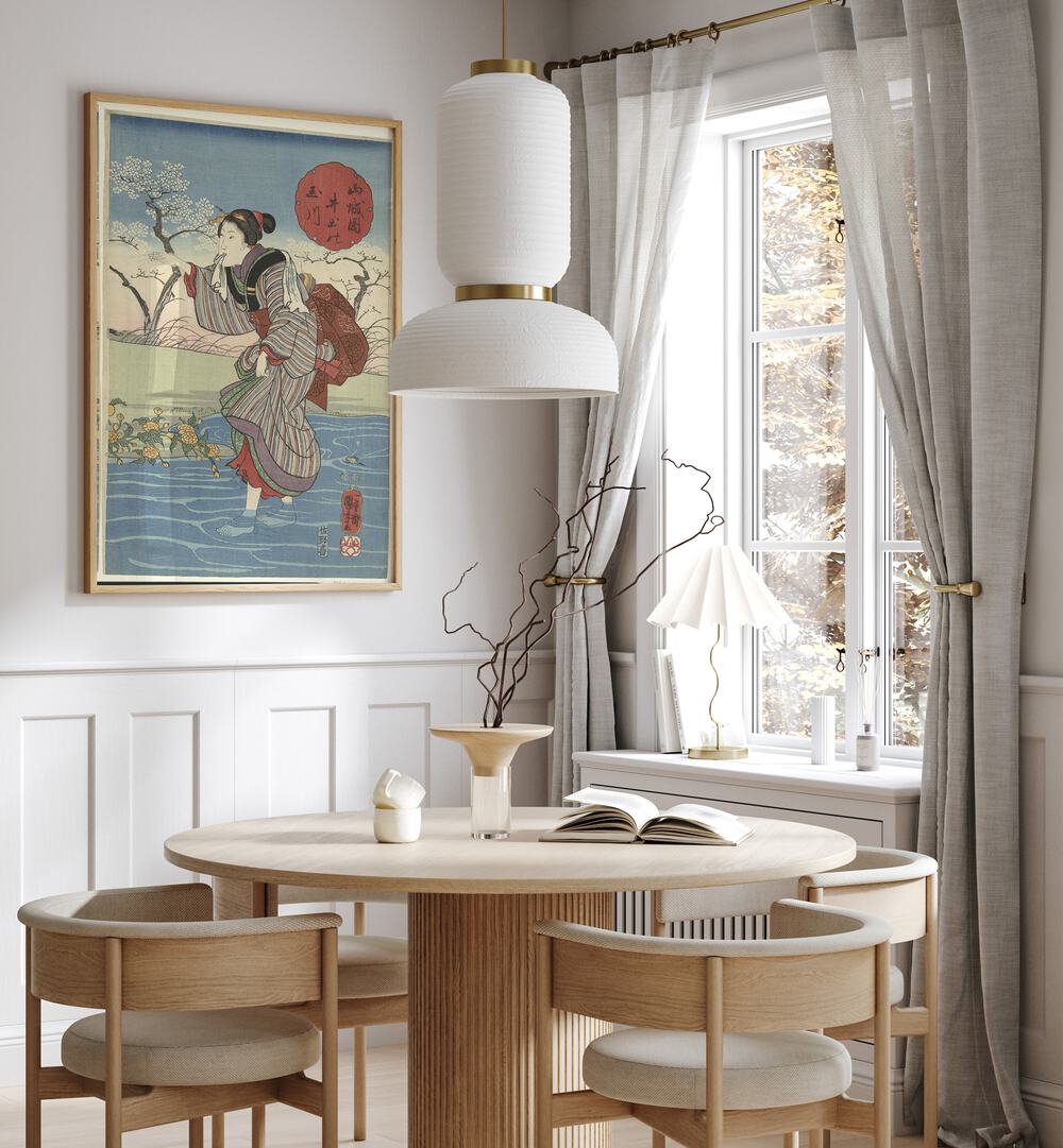 DE IDE TAMA RIVIER IN DE PROVINCIE, VINTAGE PAINTINGS