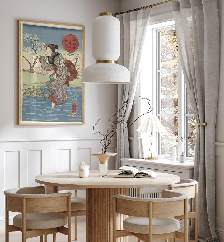 DE IDE TAMA RIVIER IN DE PROVINCIE, VINTAGE PAINTINGS