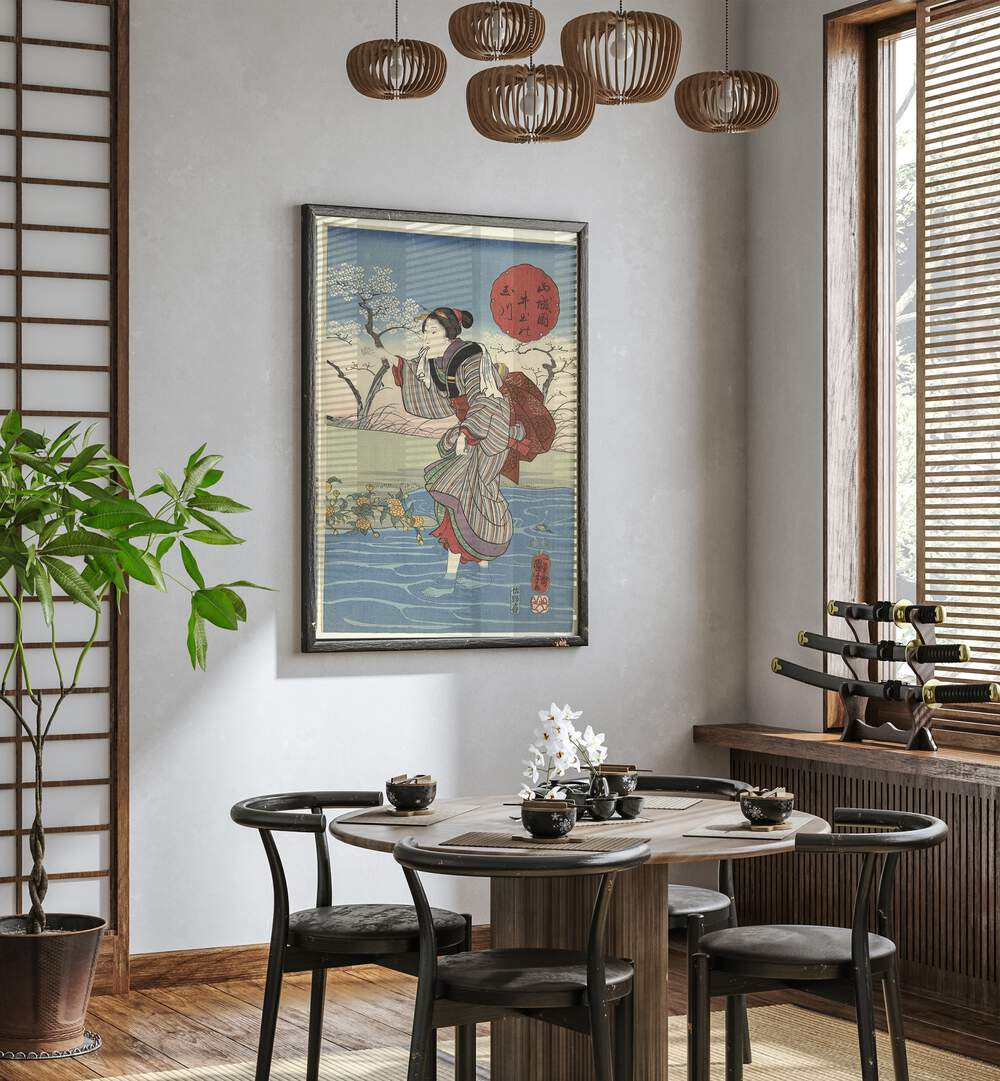 DE IDE TAMA RIVIER IN DE PROVINCIE, VINTAGE PAINTINGS