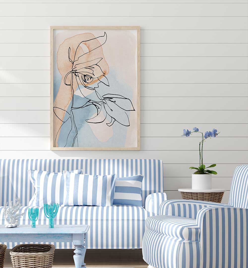 DELICATE LINE BLOOM , ORGANIC FORMS