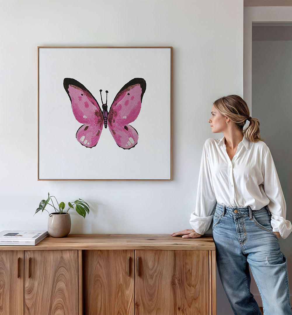 DELICATE PINK BUTTERFLY
