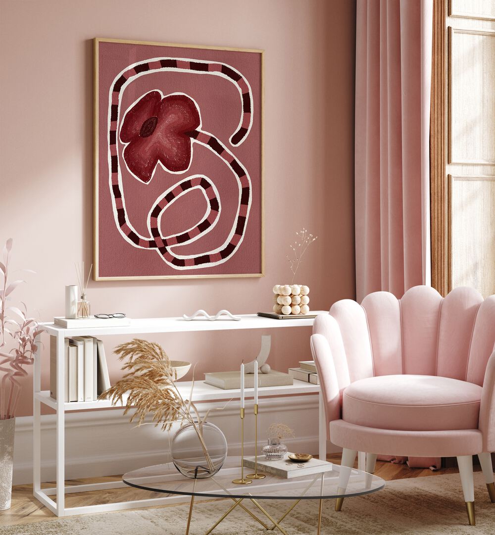 DELICATE BLOOM XII , FLORAL FLOWER PAINTINGS