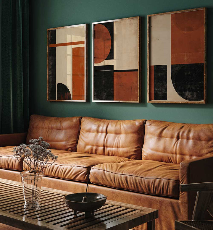 DESERT DUSK SET , SET OF 3 PAINTINGS