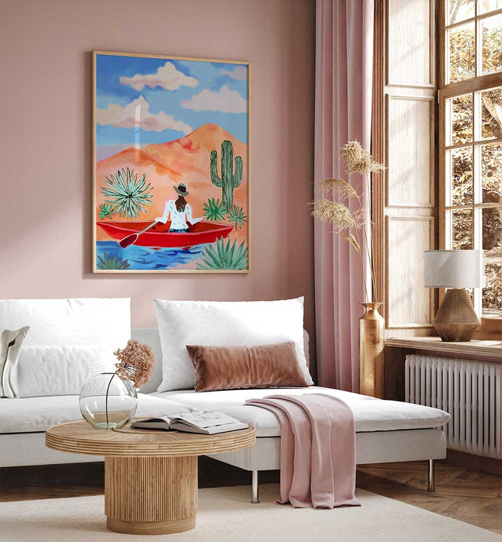 DESERT ROWING DREAM , COWBOY & MODERN AMERICANA PAINTINGS