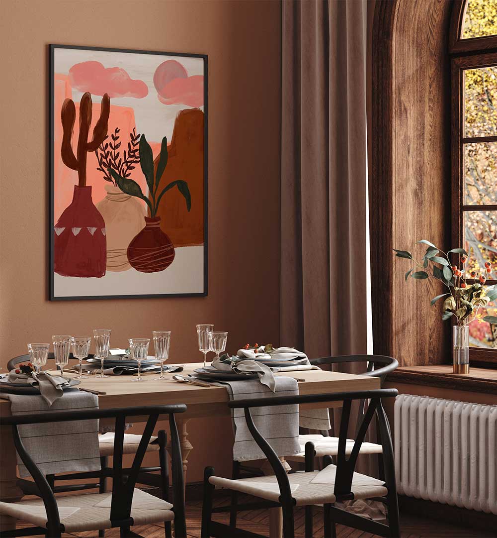 DESERT STILL LIFE , LANDSCAPE PAINTINGS