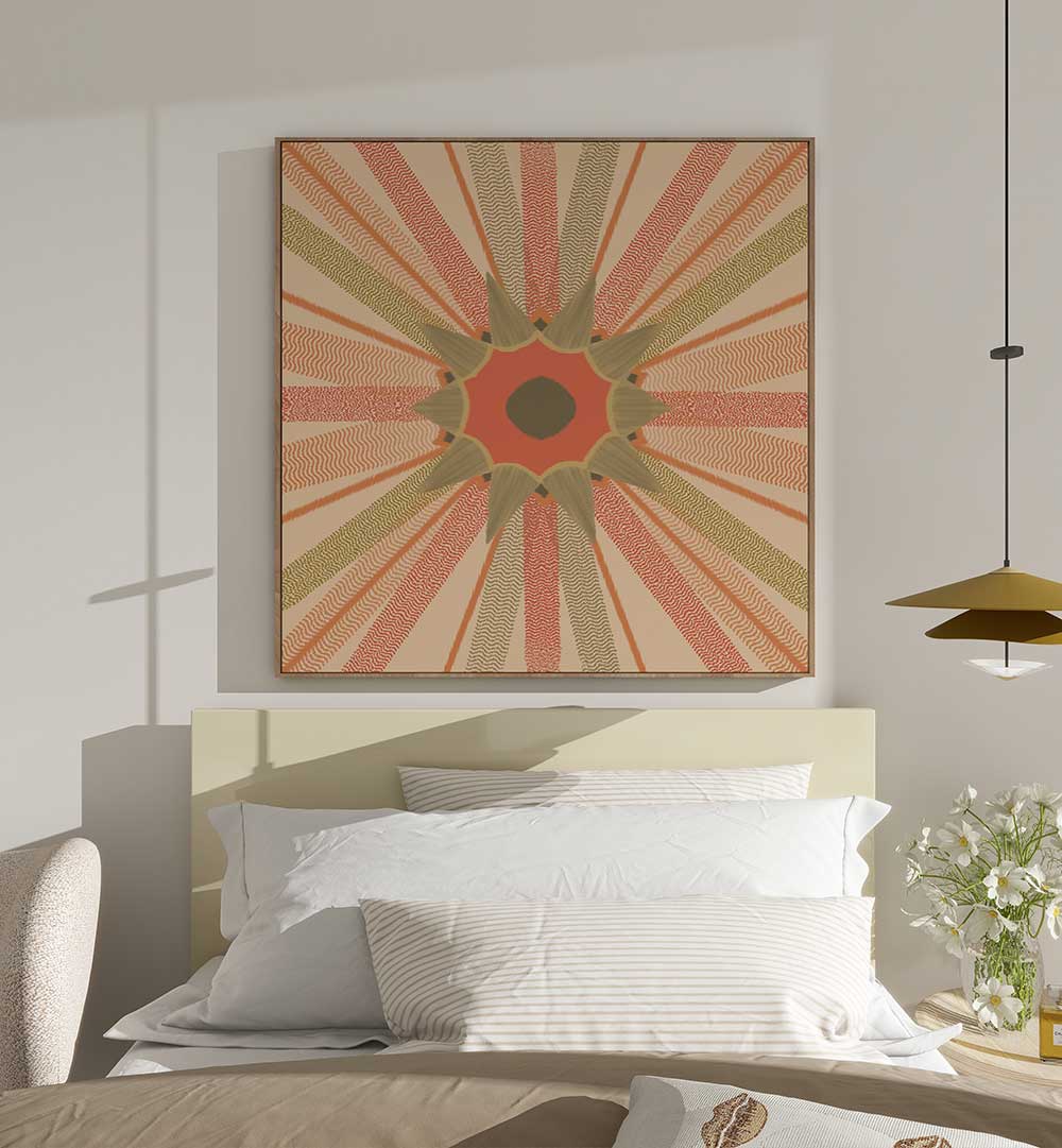 DESERT SUN , PATTERN ART PRINTS