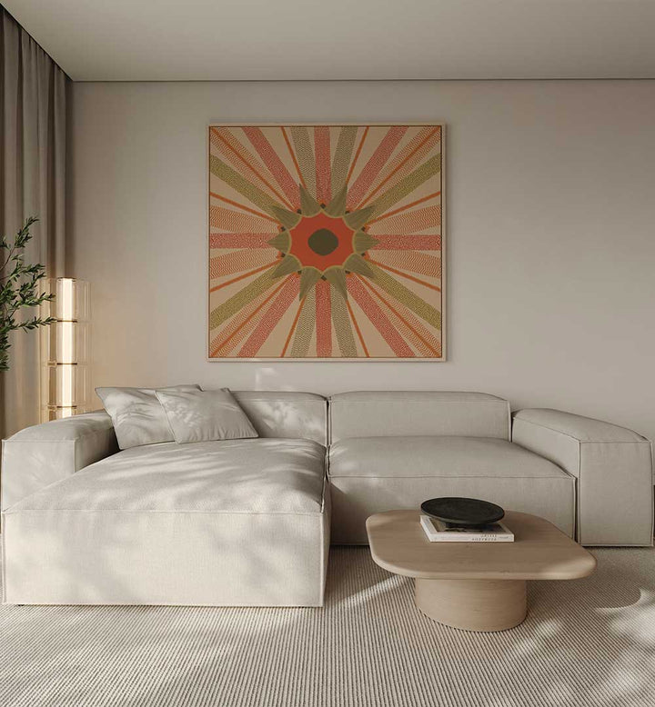 DESERT SUN , PATTERN ART PRINTS