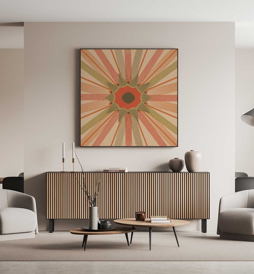 DESERT SUN , PATTERN ART PRINTS