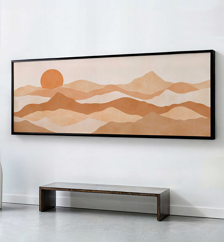 DESERT SUN LAYERS  , PANORAMIC ART
